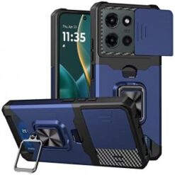 Moto G Stylus 5G 2026/2025 Multi-Functional Card Magnetic Ring Stand Hybrid Camera Case Cover -