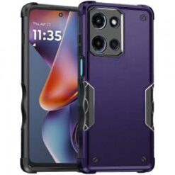 For Moto G 5G 2025/2026 - G Play 2026 - Exquisite Tough Shockproof Hybrid Case Cover - Dark Purple