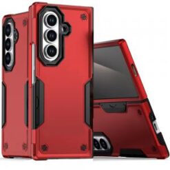 Samsung Z Fold 7 Exquisite Tough Shockproof Hybrid Case Cover - Red