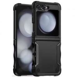 Samsung Z Flip 7FE / Flip 6 Exquisite Tough Shockproof Hybrid Case Cover - Black