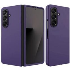 Samsung Z Fold 7 Flip Snap On Premium Matte Finish Case Cover - Dark Purple