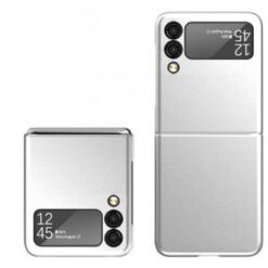 Samsung Z Flip 7FE / Flip 6 Flip Snap On Premium Matte Finish Case Cover - Silver