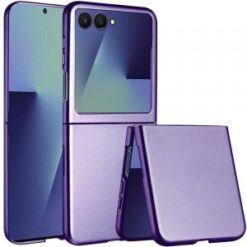 Samsung Z Flip 7 Flip Snap On Premium Matte Finish Case Cover - Dark Purple