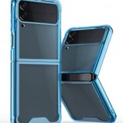 Samsung Z Flip 7FE / Flip 6 Flip Transparent Hybrid Shockproof Case Cover - Blue