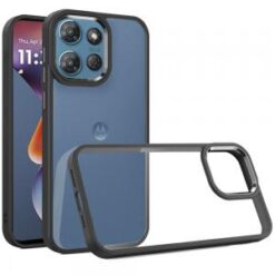 For Moto G 5G 2025/2026 - G Play 2026 - Finest Transparent Thick Acrylic Hybrid Metal Buttons Cover