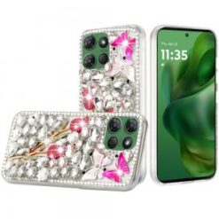 Moto G Power 2026/2025 Full Diamond with Ornaments Case Cover - Crystal Exquisite Garden