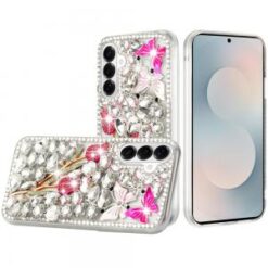 Samsung s26 Full Diamond with Ornaments Case Cover - Crystal Exquisite Garden