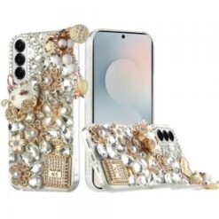 Samsung s26 Full Diamond with Ornaments Case Cover - Ultimate Multi Ornament