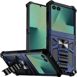 Samsung Galaxy Z Flip 7 Machine Design Hybrid with Kickstand - Dark Blue