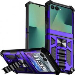Samsung Galaxy Z Flip 7 Machine Design Hybrid with Kickstand - Purple