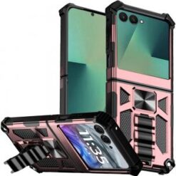 Samsung Galaxy Z Flip 7 Machine Design Hybrid with Kickstand - Rose Gold