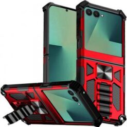 Samsung Galaxy Z Flip 7 Machine Design Hybrid with Kickstand - Red