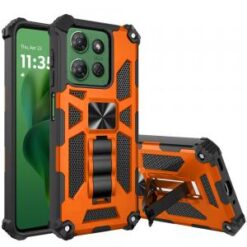 Moto G Power 2026/2025 Machine Design Hybrid with Kickstand - Cosmic Orange