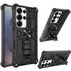 Samsung s26 Ultra Machine Design Hybrid with Kickstand - Black