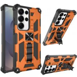 Samsung s26 Ultra Machine Design Hybrid with Kickstand - Cosmic Orange