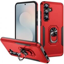 Samsung s26 Plus Tough Hybrid With Ring Stand Case - Red