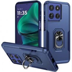 Moto G Stylus 5G 2026/2025 Tough Hybrid With Ring Stand Case - Dark Blue