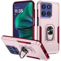 Moto G Stylus 5G 2026/2025 Tough Hybrid With Ring Stand Case - Pink