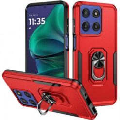 Moto G Stylus 5G 2026/2025 Tough Hybrid With Ring Stand Case - Red