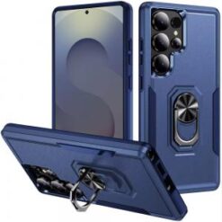 Samsung s26 Ultra Tough Hybrid With Ring Stand Case - Dark Blue