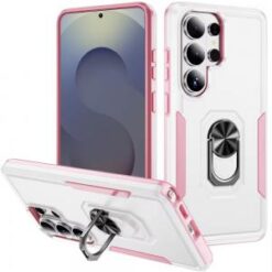 Samsung s26 Ultra Tough Hybrid With Ring Stand Case - White