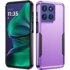 Moto G Stylus 5G 2026/2025 Tough Hybrid Case - Purple