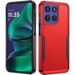 Moto G Stylus 5G 2026/2025 Tough Hybrid Case - Red
