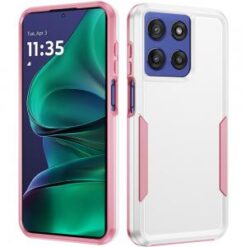 Moto G Stylus 5G 2026/2025 Tough Hybrid Case - White