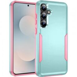 Samsung s26 Tough Hybrid Case - Teal/Pink