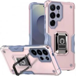 Samsung s26 Ultra OPTIMUM Magnetic Ring Stand Hybrid Case Cover - Rose Gold