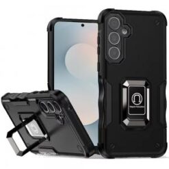 Samsung s26 OPTIMUM Magnetic Ring Stand Hybrid Case Cover - Black