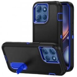 For Moto G 5G 2025/2026 - G Play 2026 - PEAK 3in1 Toughest Hybrid with Stand Cover Case - Black/Blue