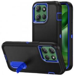 Moto G Power 2026/2025 PEAK 3in1 Toughest Hybrid with Stand Cover Case - Black/Blue