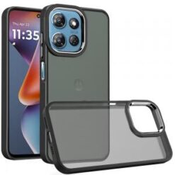 For Moto G 5G 2025/2026 - G Play 2026 - Polished Oil Thick Acrylic Metal Button Hybrid Case Cover -