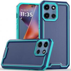 For Moto G 5G 2025/2026 - G Play 2026 - Rank Tough Strong Modern Fused Hybrid Case Cover - Blue