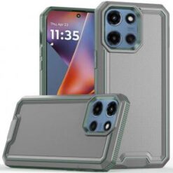 For Moto G 5G 2025/2026 - G Play 2026 - Rank Tough Strong Modern Fused Hybrid Case Cover - Grey
