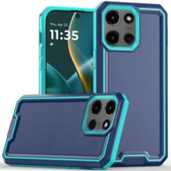 Moto G Stylus 5G 2026/2025 Rank Tough Strong Modern Fused Hybrid Case Cover - Blue