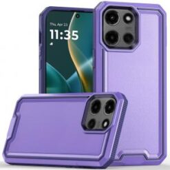 Moto G Stylus 5G 2026/2025 Rank Tough Strong Modern Fused Hybrid Case Cover - Light Purple
