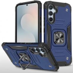 Samsung s26 Plus Robust Magnetic Kickstand Hybrid Case Cover - Blue