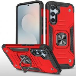 Samsung s26 Plus Robust Magnetic Kickstand Hybrid Case Cover - Red