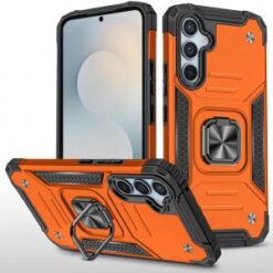 Samsung s26 Robust Magnetic Kickstand Hybrid Case Cover - Cosmic Orange