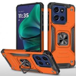 Moto G Stylus 5G 2026/2025 Robust Magnetic Kickstand Hybrid Case Cover - Cosmic Orange
