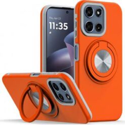 For Moto G 5G 2025/2026 / G PLAY 2026 Metal CD Pattern Matte Finished Hybrid with Rotational Ring [C