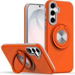 Samsung s26 Metal CD Pattern Matte Finished Hybrid with Rotational Ring [Car Mount Friendly] Cas