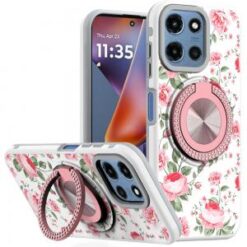 For Moto G 5G 2025/2026 - G Play 2026 - Metal Diamond CD Pattern Design Matte Finished Hybrid with R