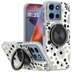 For Moto G 5G 2025/2026 - G Play 2026 - Metal Diamond CD Pattern Design Matte Finished Hybrid with R