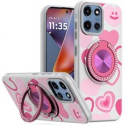 For Moto G 5G 2025/2026 - G Play 2026 - Metal Diamond CD Pattern Design Matte Finished Hybrid with R