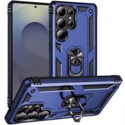 Samsung s26 Ultra Ring Magnetic Kickstand Hybrid Case Cover - Blue