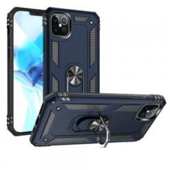 iPhone 13/14 Ring Magnetic Kickstand Hybrid Case Cover - Blue