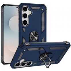 Samsung s26 Ring Magnetic Kickstand Hybrid Case Cover - Blue